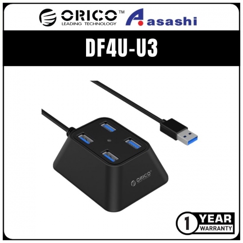 ORICO DF4U-U3 4 Port USB3.0 Trapezoid Design HUB - 100cm cable (1 yrs Limited Hardware Warranty)
