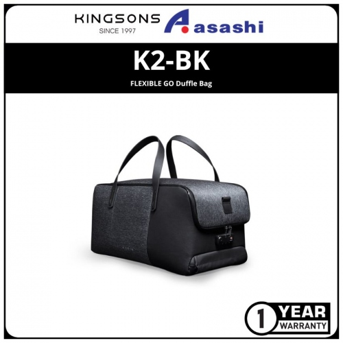 Kingsons K2-BK FLEXIBLE GO Duffle Bag (1 yrs Limited Hardware Warranty)