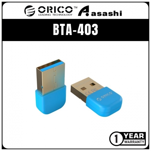 Orico BTA-403 Version4.0 Bluetooth Dongle - Blue (1 yrs Limited Hardware Warranty)