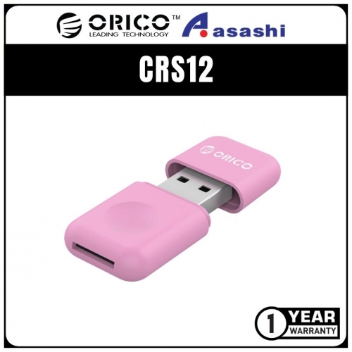 ORICO CRS12 USB3.0 TF Card Reader - Pink (1 yrs Limited Hardware Warranty)