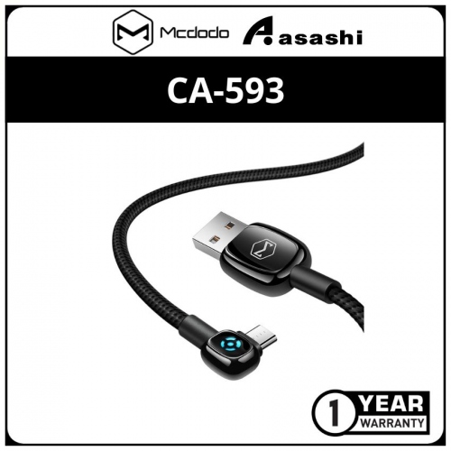 Mcdodo CA-5930 Woodpecker Series 90 Degree Auto Disconnect Micro USB Cable 1M (Black)