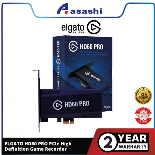 ELGATO HD60 PRO PCIe High Definition Game Recorder (Included High & Low Profile Bracket) — 2 Years Warranty