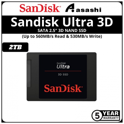 Sandisk Ultra 3D 2TB SATA 2.5