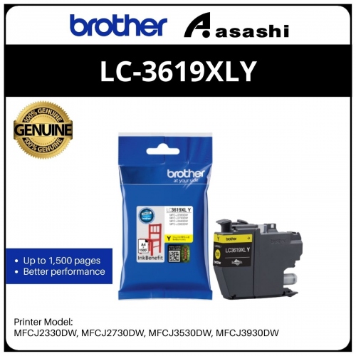 Brother LC-3619XLY Yellow Ink