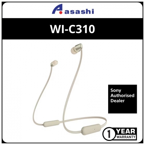 Sony WI-C310/Gold Wireless In-Ear Headphone (1 yrs Manufacturer Warranty)