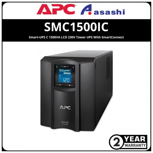 APC SMC1500IC Smart-UPS C 1500VA LCD 230V Tower UPS With SmartConnect