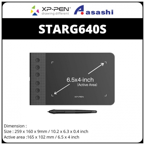 XP-PEN StarG640S Small (Active Area 6'x4' , 6 Express Key)