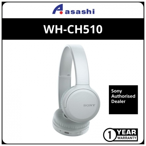 Sony WH-CH510/White Wireless Headphones (1 yrs Manufacturer Warranty)