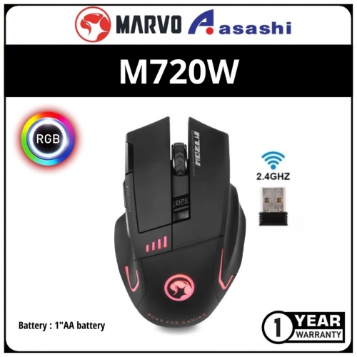 Marvo M720W Wireless Gaming Mouse (1 yrs Limited Hardware Warranty)