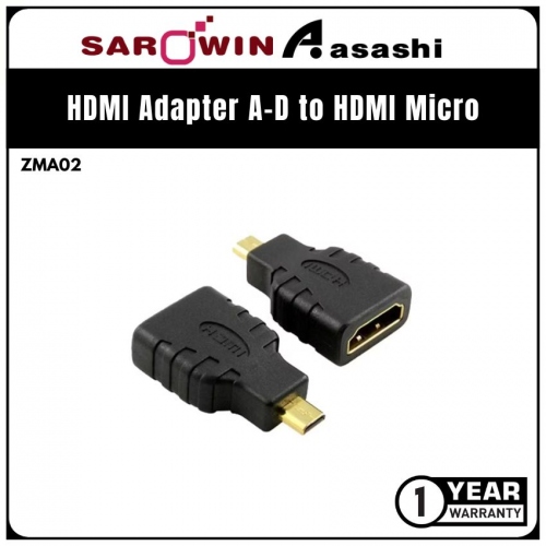 Sarowin HDMI Adapter A-D to HDMI Micro