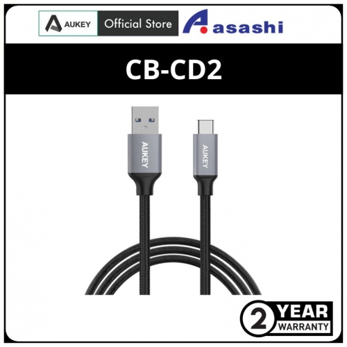 AUKEY CB-CD2 1M USB-C to USB 3.0 Quick Charge 3.0 Nylon Braided Cable