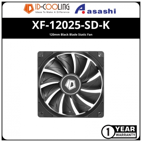 ID-Cooling XF-12025-SD-K 120mm Black Blade Static Fan