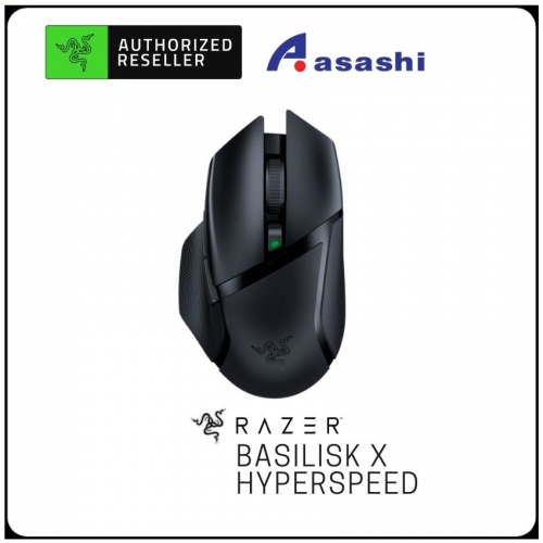Razer Basilisk X HyperSpeed - HyperSpeed WS, On-board DPI, Dual-mode WS(2.4GHz and BLE) (6 buttons, 16,000dpi 5G Optical) RZ01-03150100-R3A1
