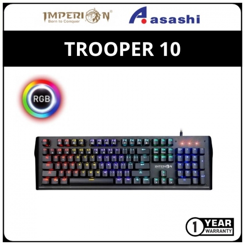Imperion TROOPER 10 Gaming Keyboard (Otum Blue Switch) - Black