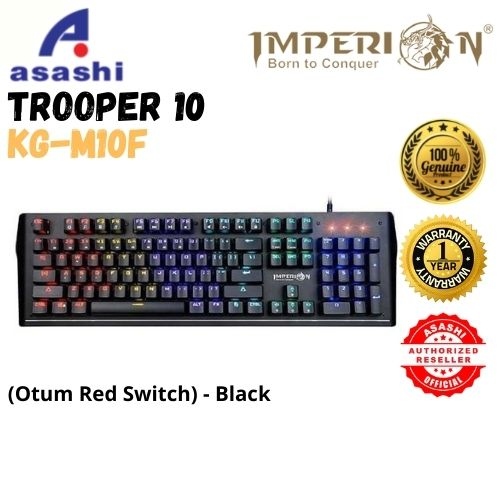 Imperion TROOPER 10 Gaming Keyboard (Otum Red Switch) - Black