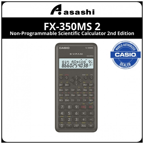 Casio fx-350MS 2 Non-programmable Scientific Calculator 2nd Edition