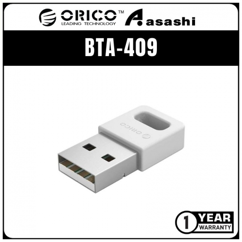 Orico BTA-409 White USB Version4.0 Bluetooth Dongle - (1 yrs Limited Hardware Warranty)