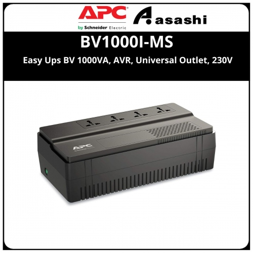 APC BV1000I-MS EASY UPS BV 1000VA, AVR, Universal Outlet, 230V