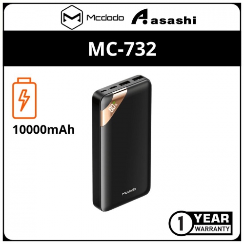 Mcdodo Pirate Series PD+QC Power Bank 10000mAh with Digital Display MC-7320