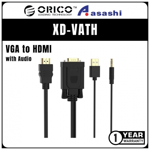 ORICO XD-VATH-30 VGA to HDMI Adapter Cable with Audio - 3M