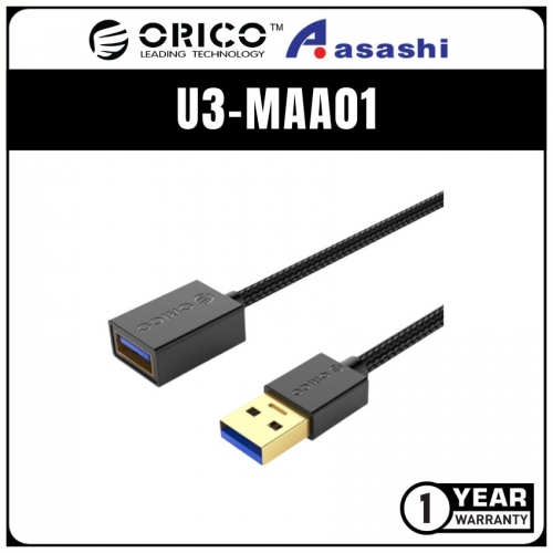 ORICO U3-MAA01 1M USB3.0 Type A Male to Type A Female Extension Data Cable