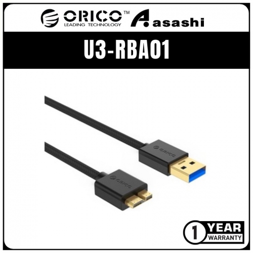 ORICO U3‐RBA01 0.5M USB3.0 Type A Male to Micro B Male Data Cable