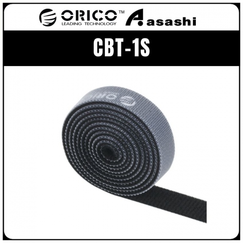 ORICO CBT-1S Reusable Velcro Cable Ties 1M - Black