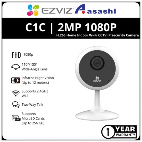 EZVIZ C1C 2MP 1080P HD H.265 Home Indoor Wi-Fi CCTV IP Security Camera