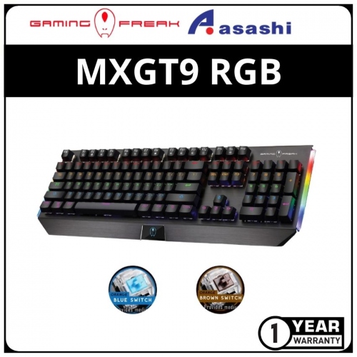 Gaming Freak MXGT9 RGB Gaming Mechanical Keyboard (Brown Switch) GK-MXGT9-BR