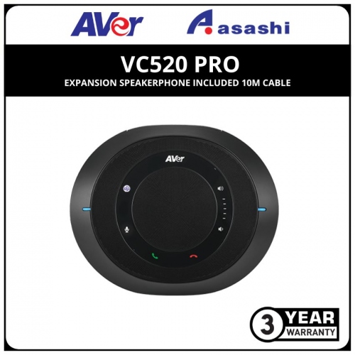 Aver VC520 PRO Expansion Speakerphone included 10m cable