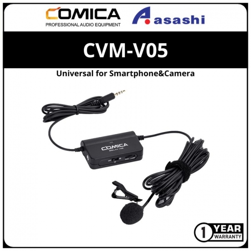 Comica CVM-V05 Multi-functional Single Lavalier microphone Universal for Smartphone&Camera