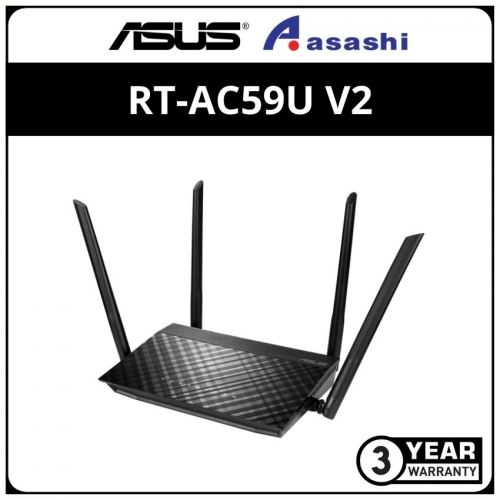 Asus RT-AC59U V2 AC1500 Dual Band Gigabit WiFi Router with MU-MIMO