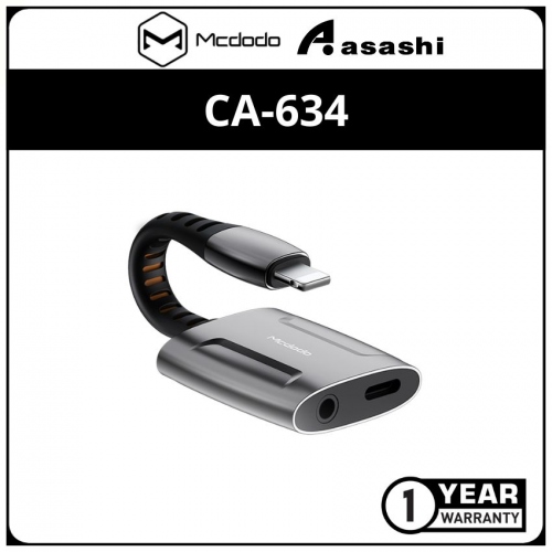Mcdodo CA-6340 Lightning to Lightning and DC3.5mm cable 0.1m (Support call function)