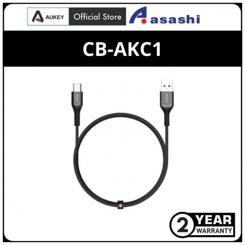 AUKEY CB-AKC1 (Black) USB A To USB C Quick Charge 3.0 Kevlar Cable - 1.2M