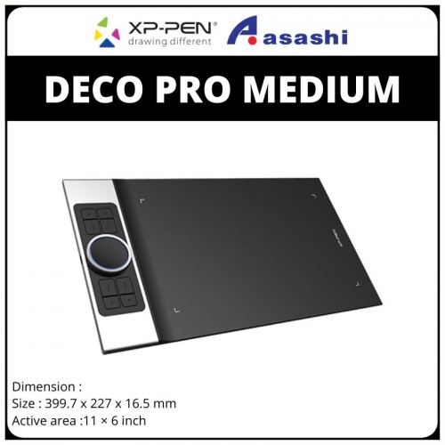 XP-PEN Deco Pro Medium (Active Area 11'x6' ) Comes with OTG adapters to conect to Android Phone.