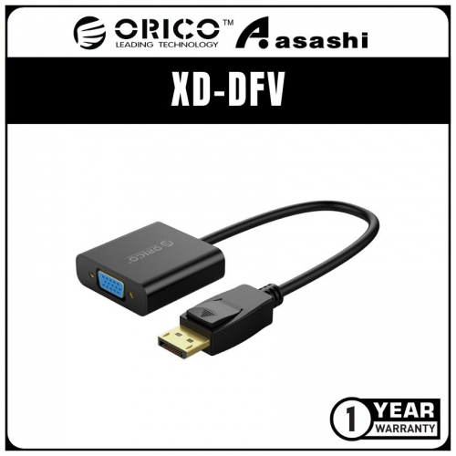 ORICO XD-DFV Display Port to VGA Adapter (1 yrs Limited Hardware Warranty)