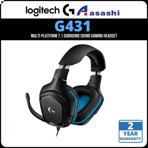 PROMO - Logitech G431 7.1 Surround Sound Gaming Headset