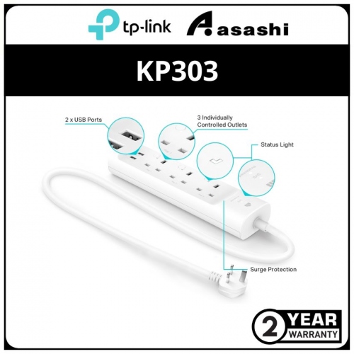 Tp-Link KP303 3 Outlets Smart WiFi Power Strip