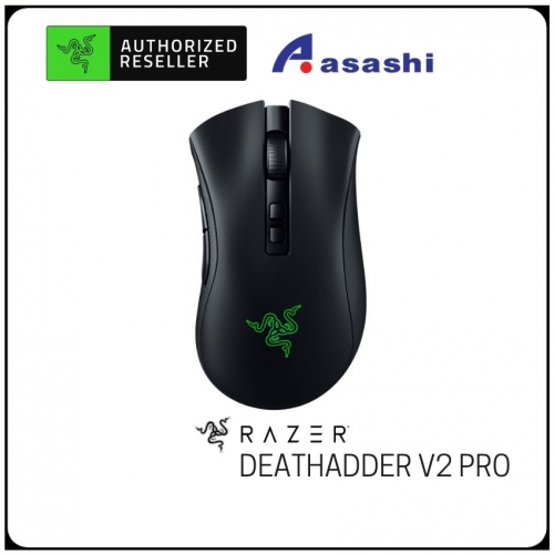 PROMO - Razer DeathAdder V2 Pro - Rechargeable Wireless Bluetooth Wired Ergonomic Optical Gaming Mouse
