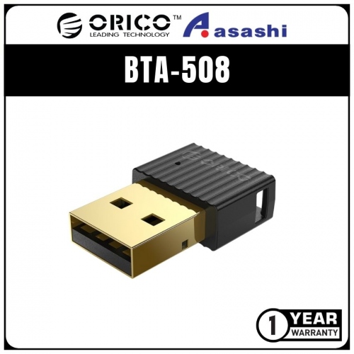 Orico BTA-508 Wireless USB Bluetooth 5.0 Dongle Adapter - Black