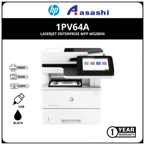 HP Laserjet Enterprise M528dn Printer (Print, Scan,Copy, Duplex & Network) 1 Yr NBD Warranty 1PV64A