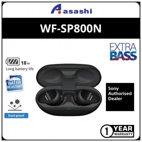 Sony WF-SP800N/B True Wireless Noise Cancelling Earphone(1 yrs Manufacturer Warranty)
