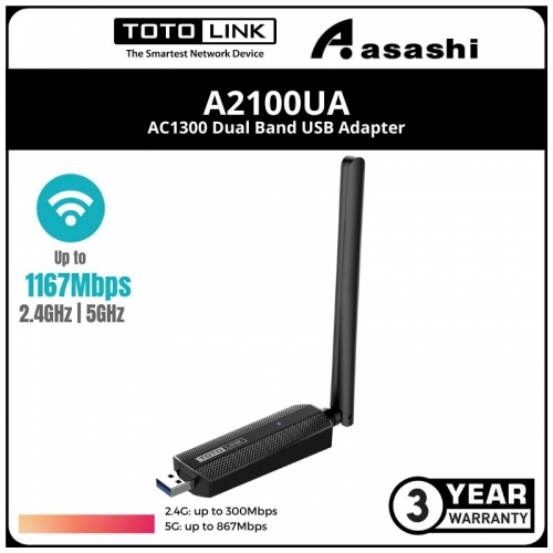 Totolink A2100UA AC1300 Dual Band USB Adapter