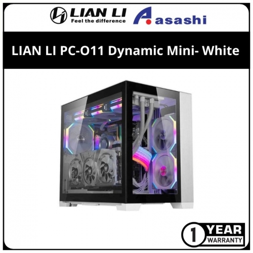 LIAN LI O11 Dynamic Mini ATX Mid Tower Casing - White *SFX PSU Required