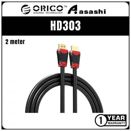 ORICO HD303-20 2 meter HDMI2.0 4K60Hz 30AWG Gold Plated,Cable