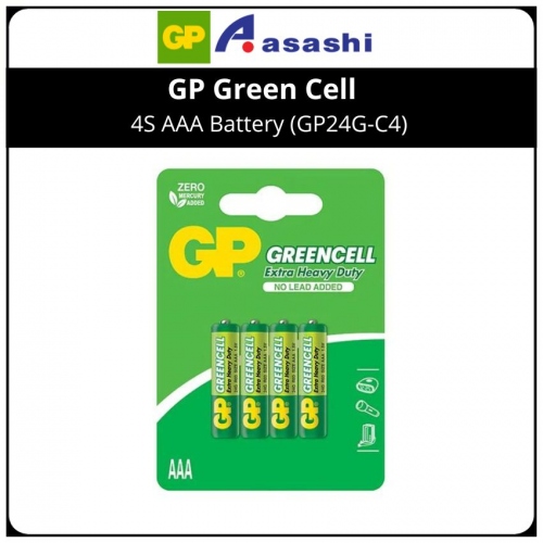 GP Green Cell 4S AAA Battery (GP24G-C4)