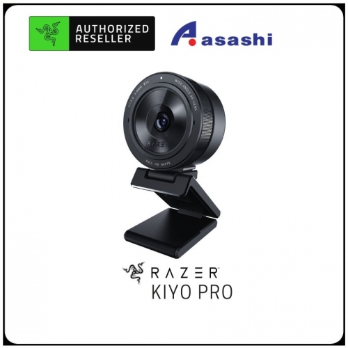 Razer Kiyo Pro - USB Streaming Camera (High-Performance Adaptive Light Sensor, Uncompressed 1080p 60FPS, HDR-enabled 30FPS) RZ19-03640100-R3M1