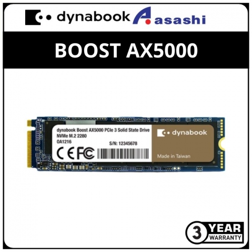 Dynabook Boost AX5000 1TB M.2 2280 PCIE Gen3 x4 NVMe SSD (Up to 3400MB/s Read & 3000MB/s Write)