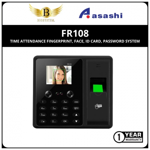 biosystem FR108 Time Attendance Fingerprint, Face, ID Card, Password System