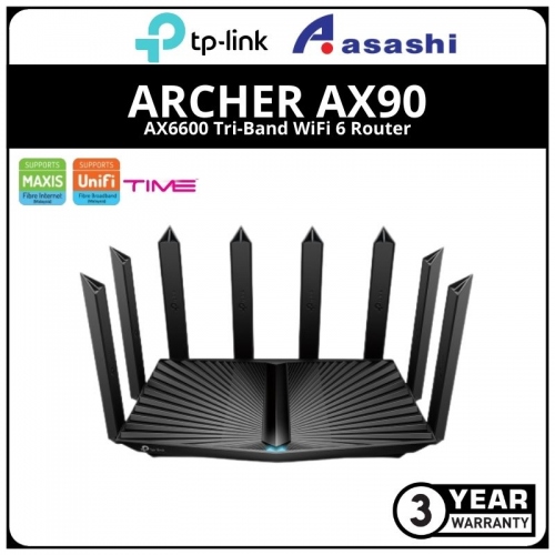 TP-Link Archer AX90 AX6600 Tri-Band WiFi 6 Router